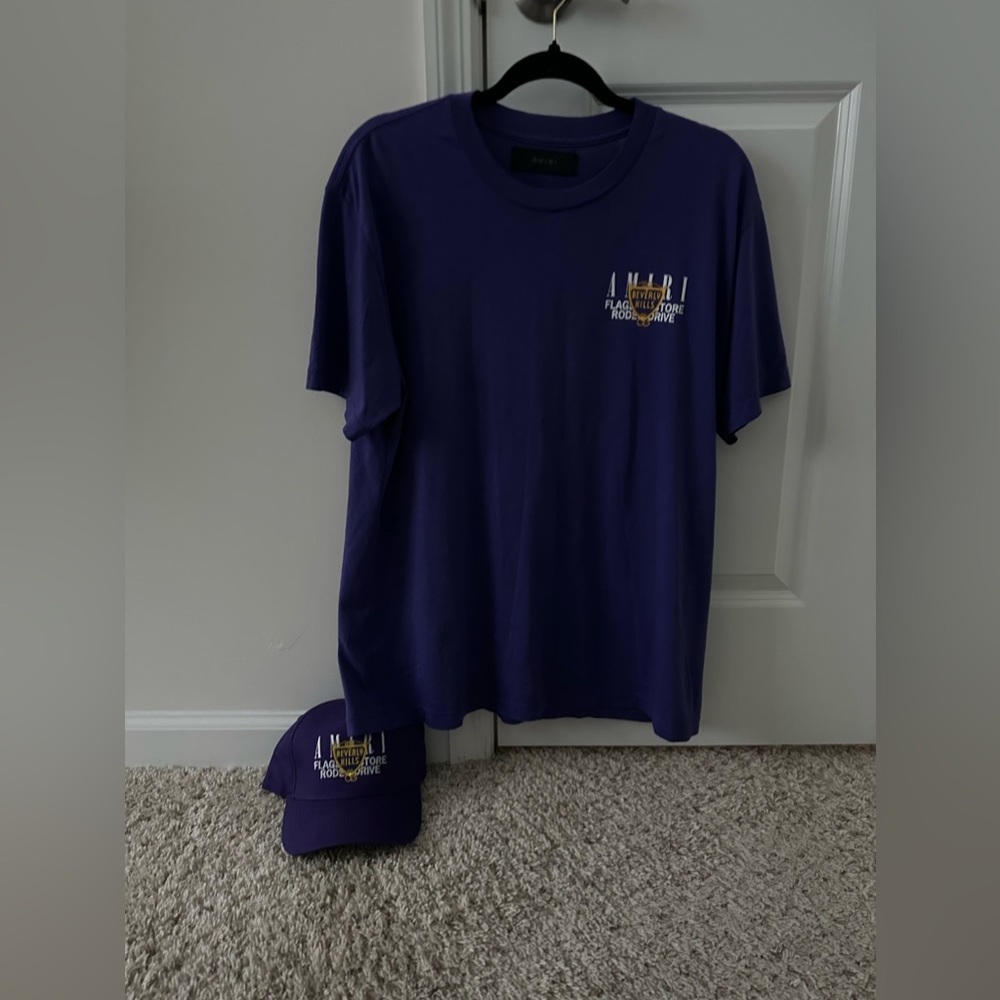 Amiri shirt and hat set . Brand new